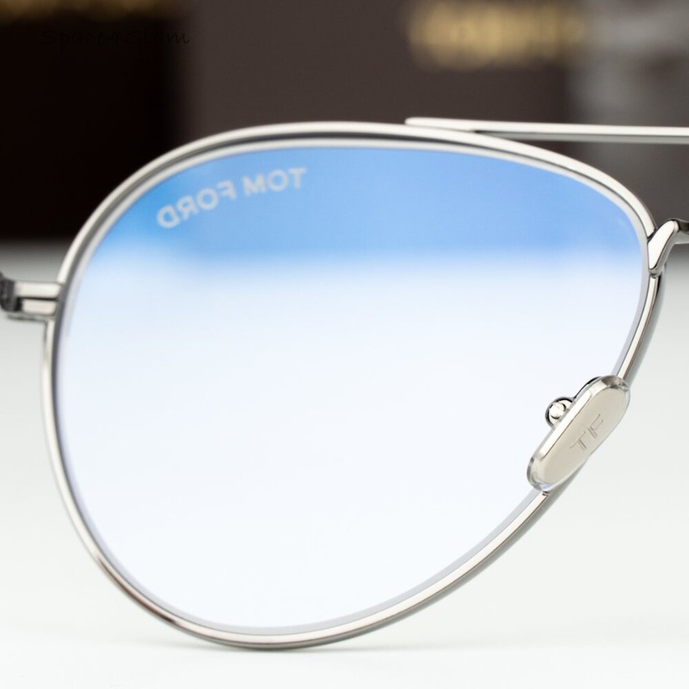 Tom Ford Men Eyeglasses Gunmetal Blue Light Block Round FT5800 008 BRAND NEW - Picture 9 of 10